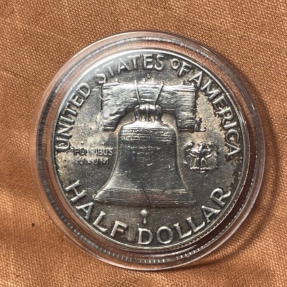 1963 Franklin P Sue Half Dollar - AU - 90% Silver  # 205791464039 - Picture 5 of 5